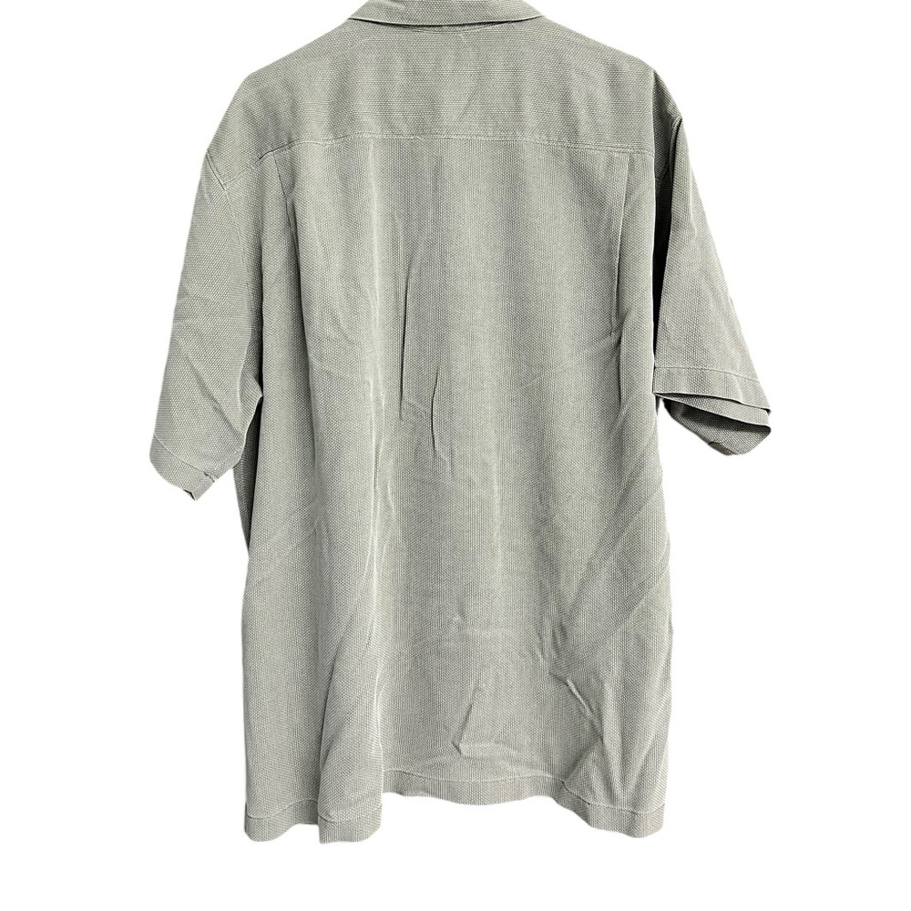 Tommy Bahama Men's Silk Shirt Green Khaki Size XL - Picture 3 of 6